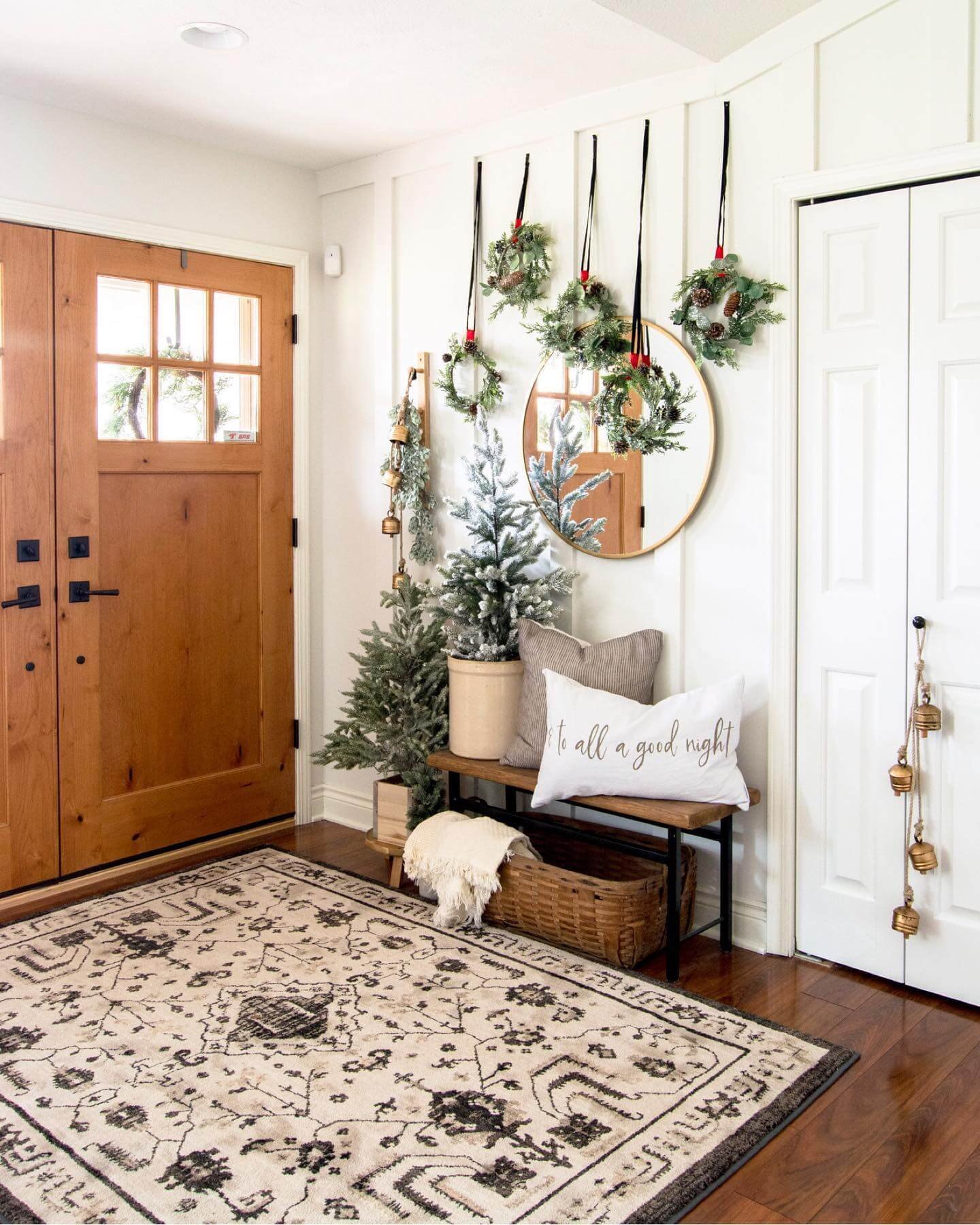 Monochrome Drama with Stunning Entryway Gallery Wall