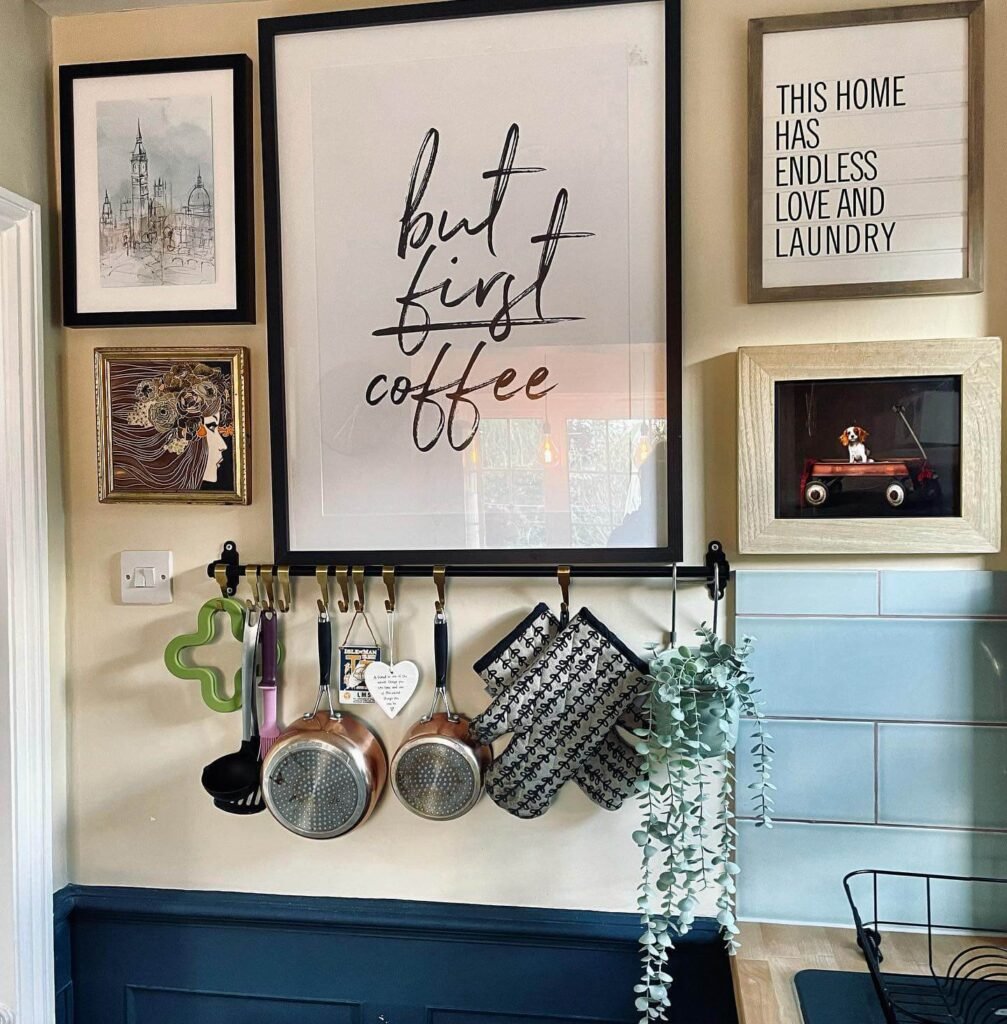 13. Playful and Inspirational Coffee Wall