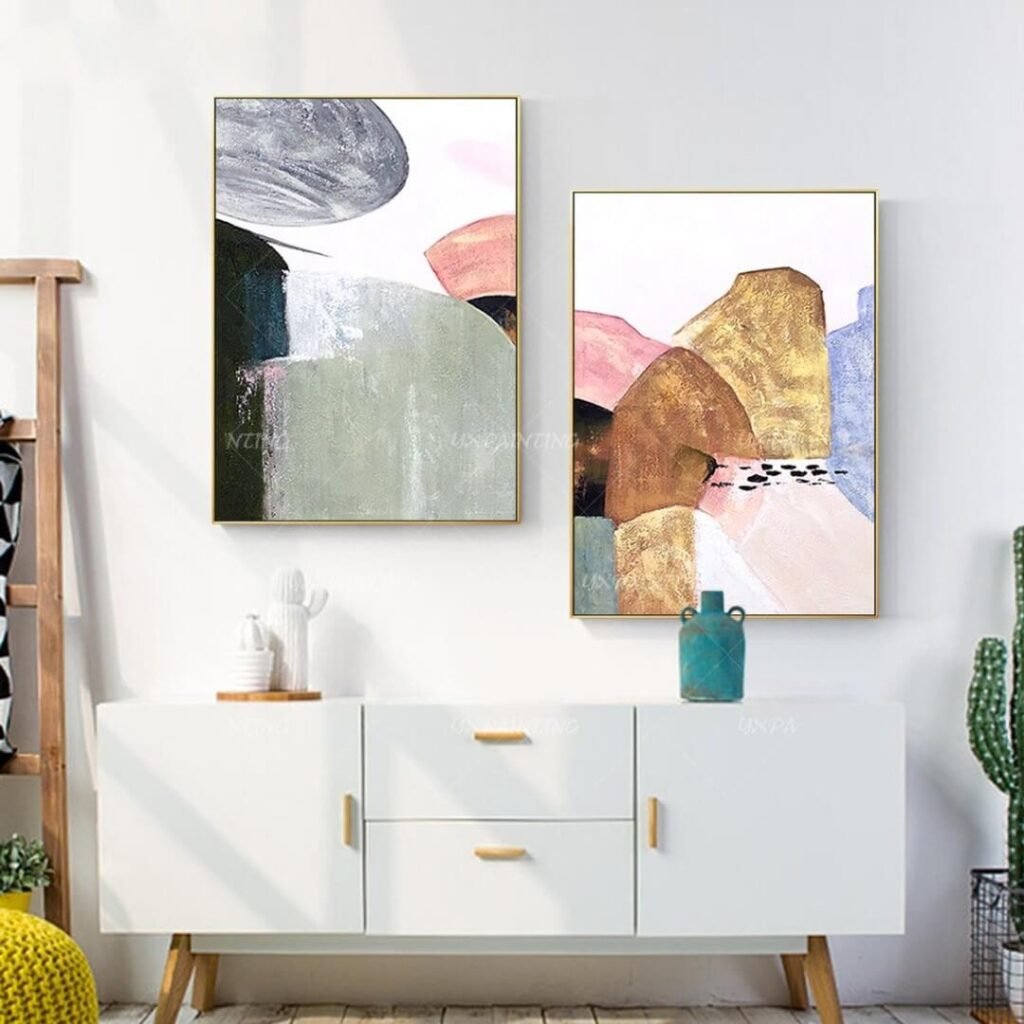 14. Modernize Your Space with Geometric Abstracts