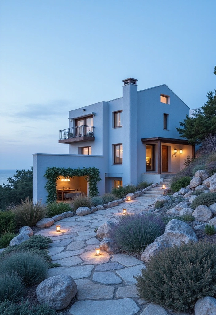 Harmonious Soft Blue Dwelling