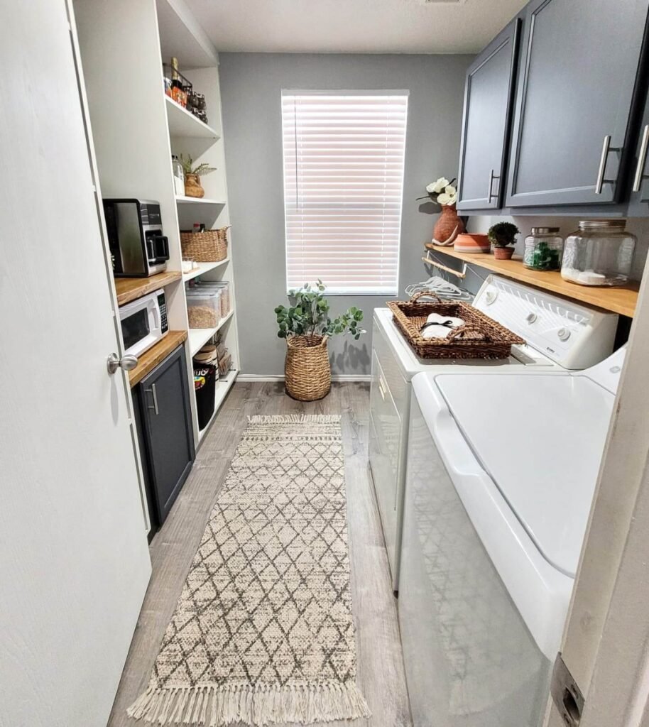 16. Compact Laundry Cabinets with Built In Sink