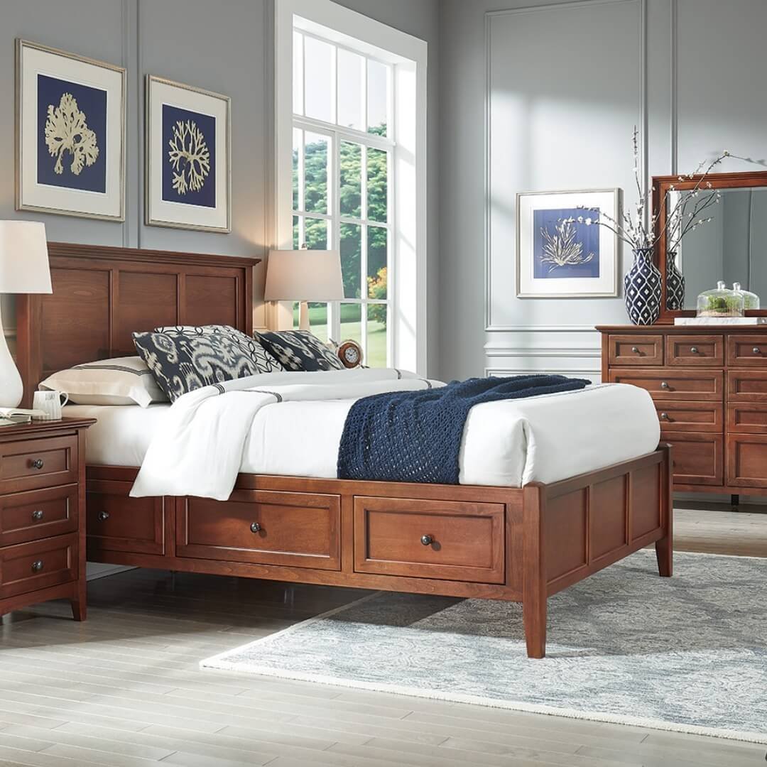 Nature-Inspired Harmony with Bedroom Gallery Wall