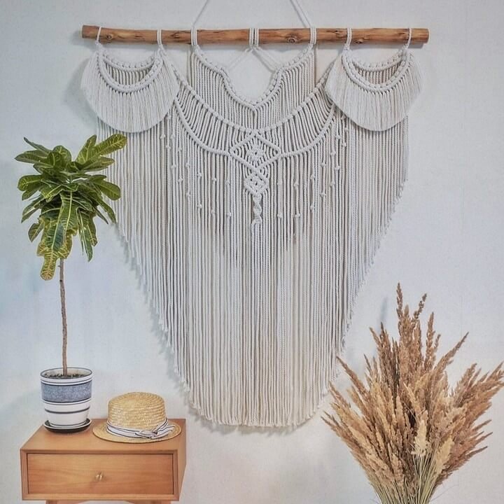 17. Introduce Texture with Boho Macrame Wall Art