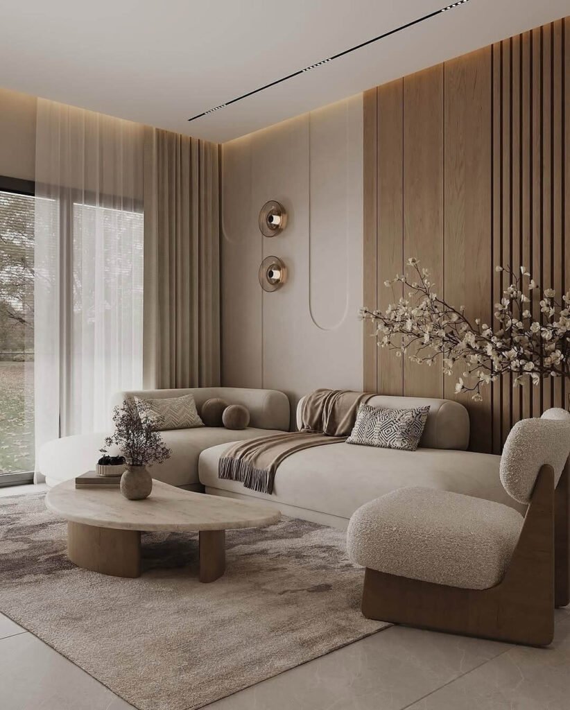 17. Sculpted Neutrals with a Spa Like Calm