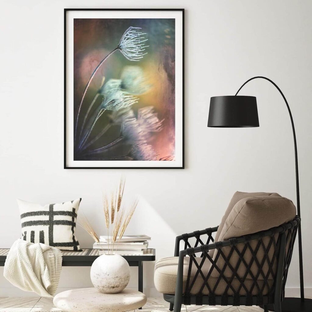 19. Brighten Your Walls with Dreamy Florals