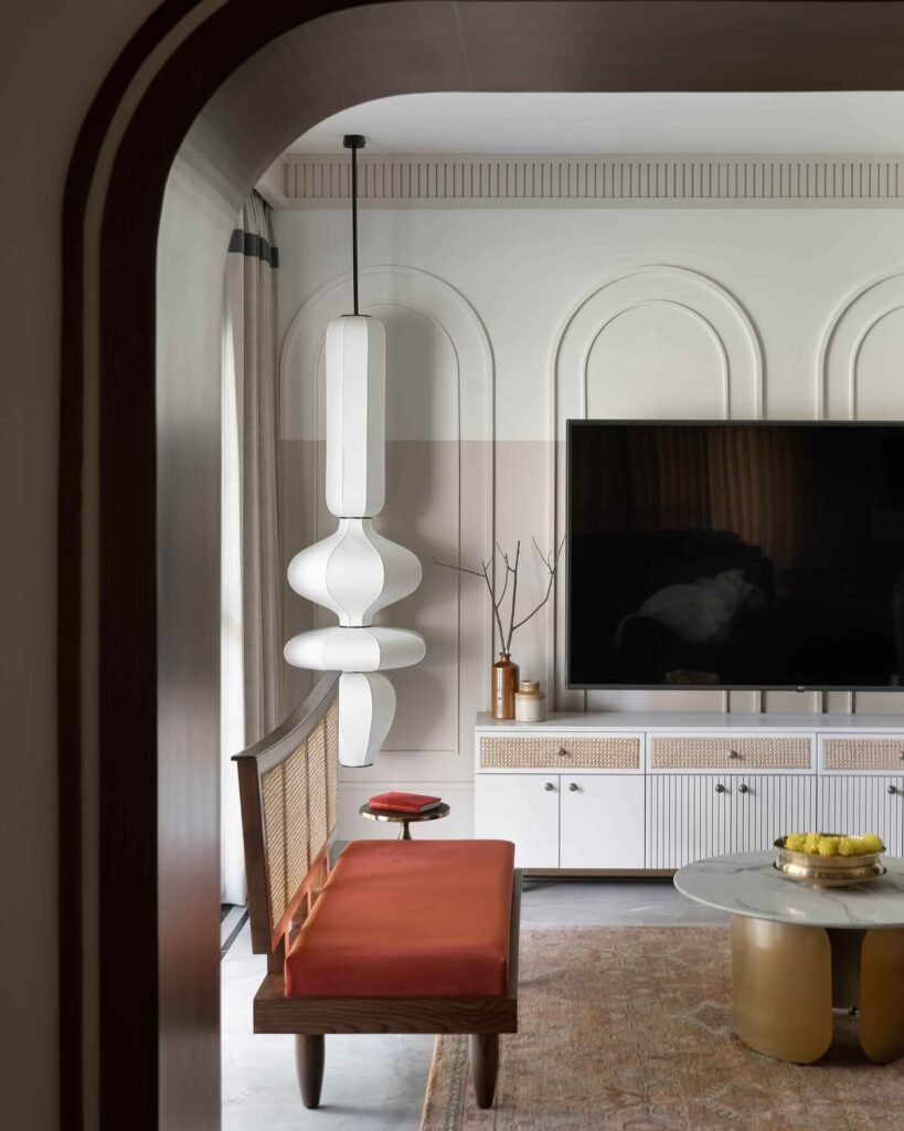 2. Modern Heritage Style with Statement Seating