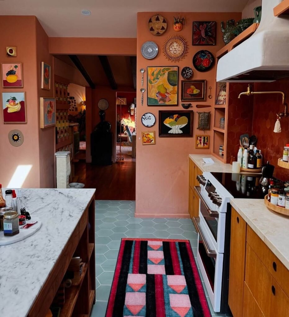 2. Retro Kitchen Art for a Pop of Color