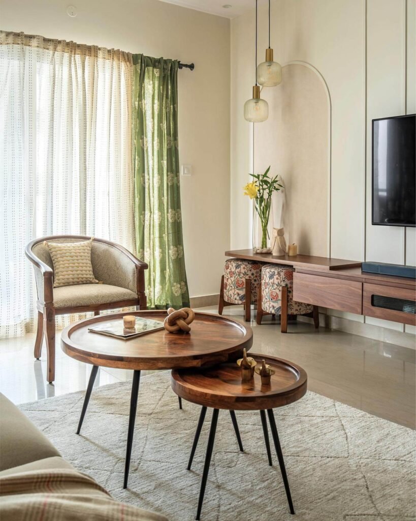 20. Contemporary Indian Fusion with Natural Warmth