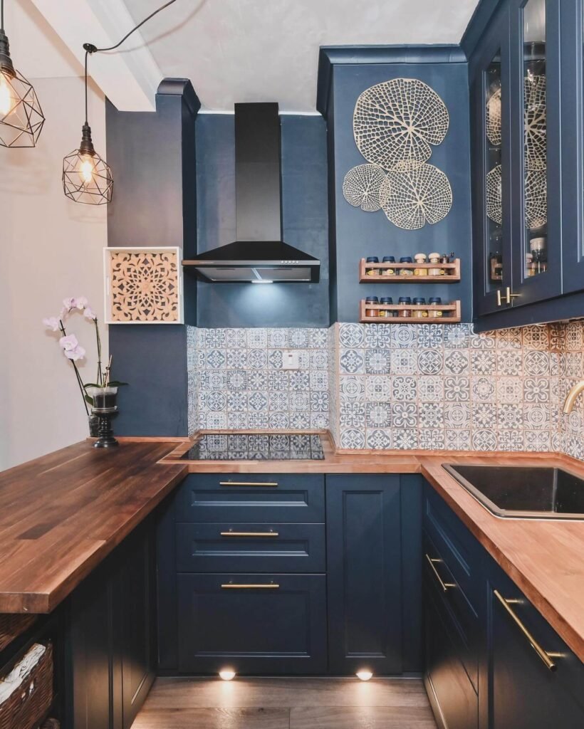 21. Classic Navy Meets Stainless Steel Brilliance