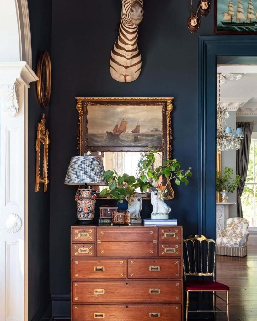 21. Antique Gilded Mirror for Maximalist Drama