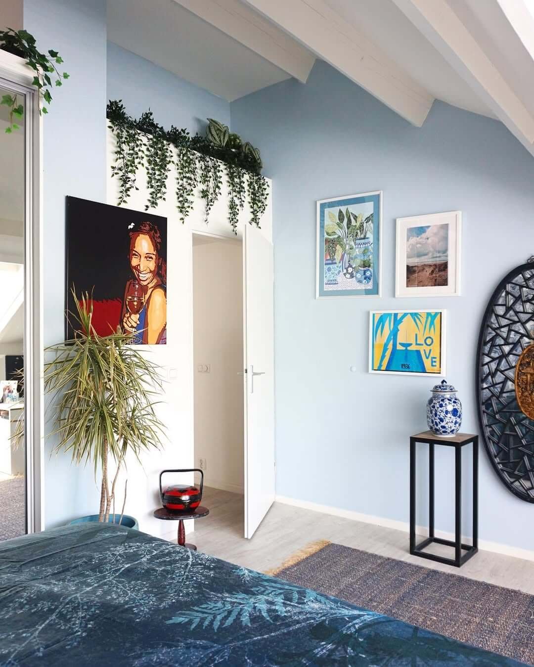 Cool & Contemporary with Bedroom Gallery Wall
