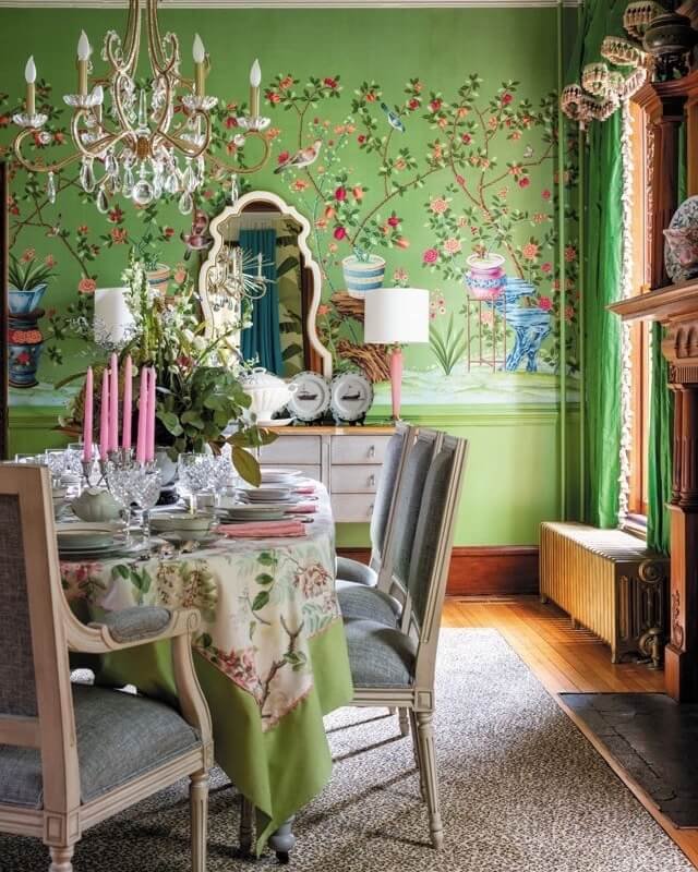 Gallery Wall with Vintage Maps for Dining Room Gallery Wall
