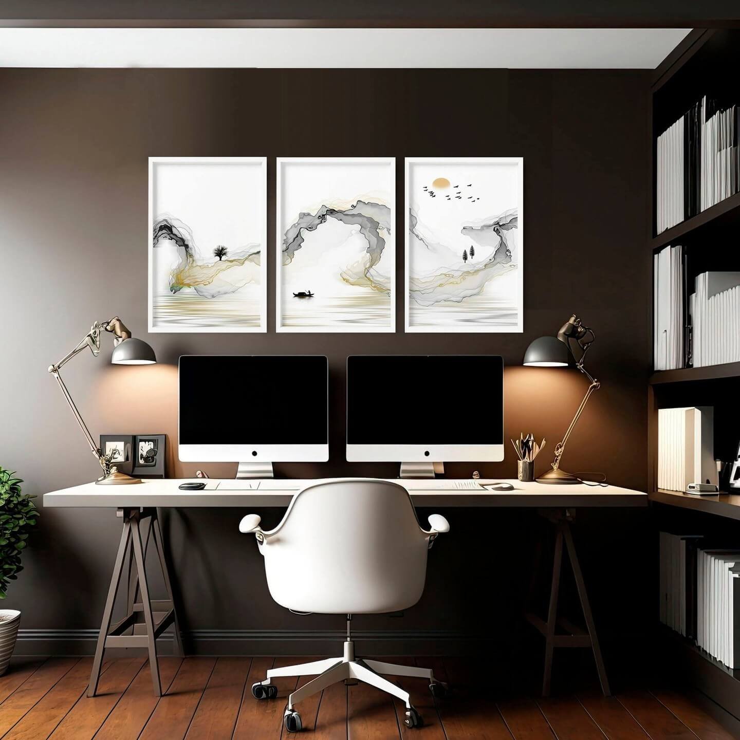 Monotone Mood Wall for Office Gallery Wall