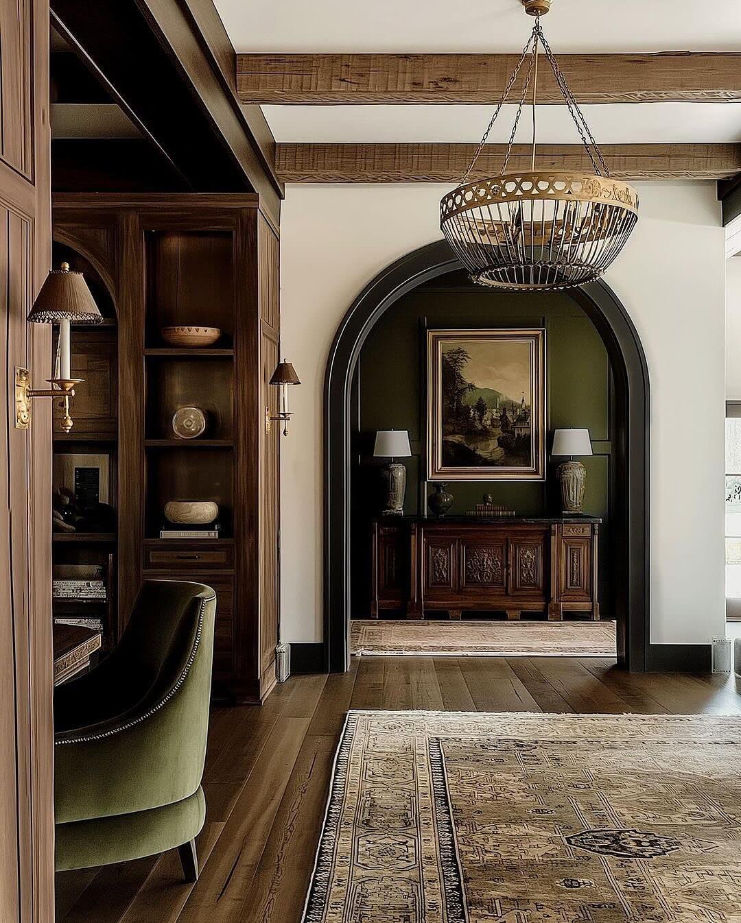 Soft Modernism with Stunning Entryway Gallery Wall