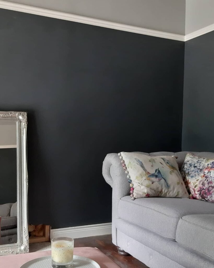 23. Half-Painted Walls for Depth and Style