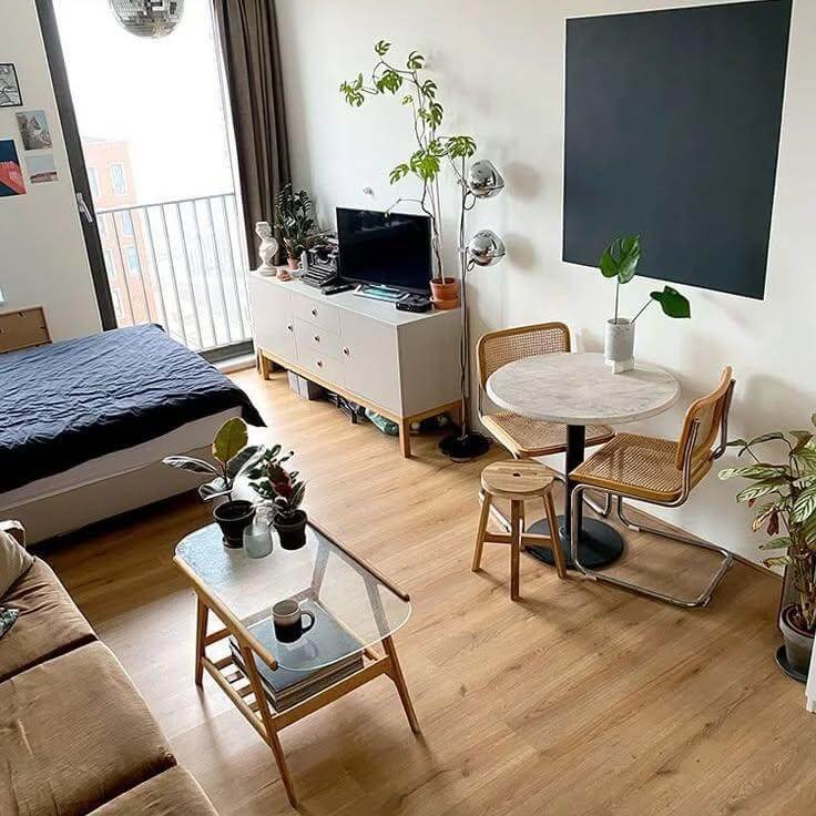 23. Floating Furniture for a Light Airy Feel
