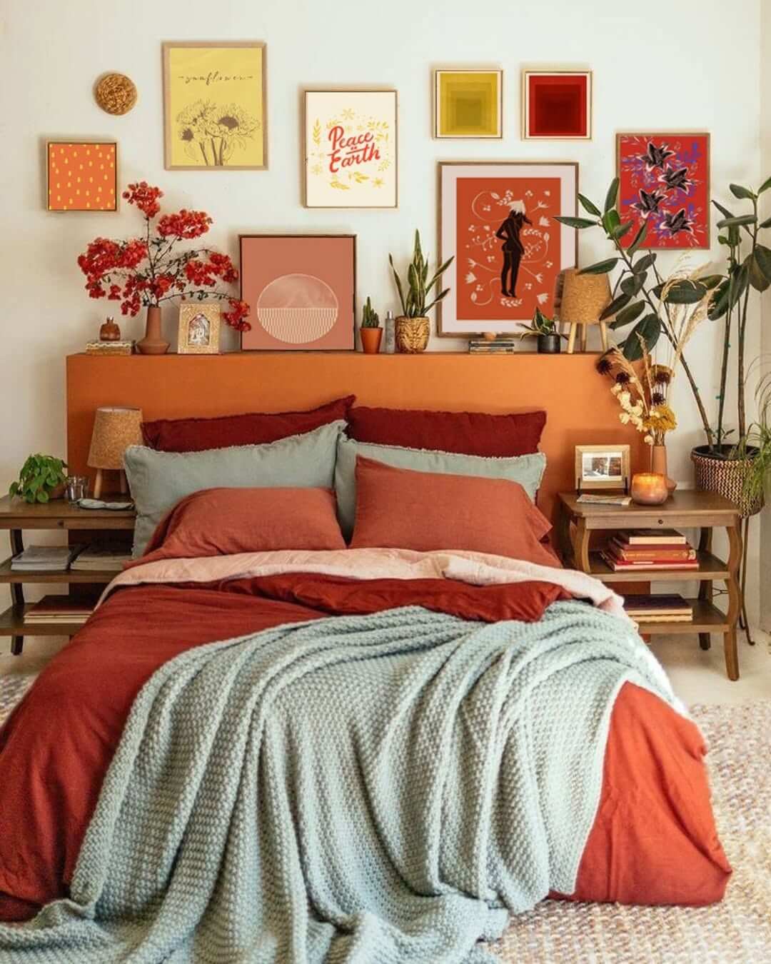 Sunset Hues with Bedroom Gallery Wall