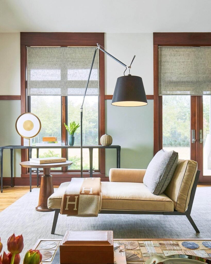 24. Sophisticated Comfort with Mid Century Accents