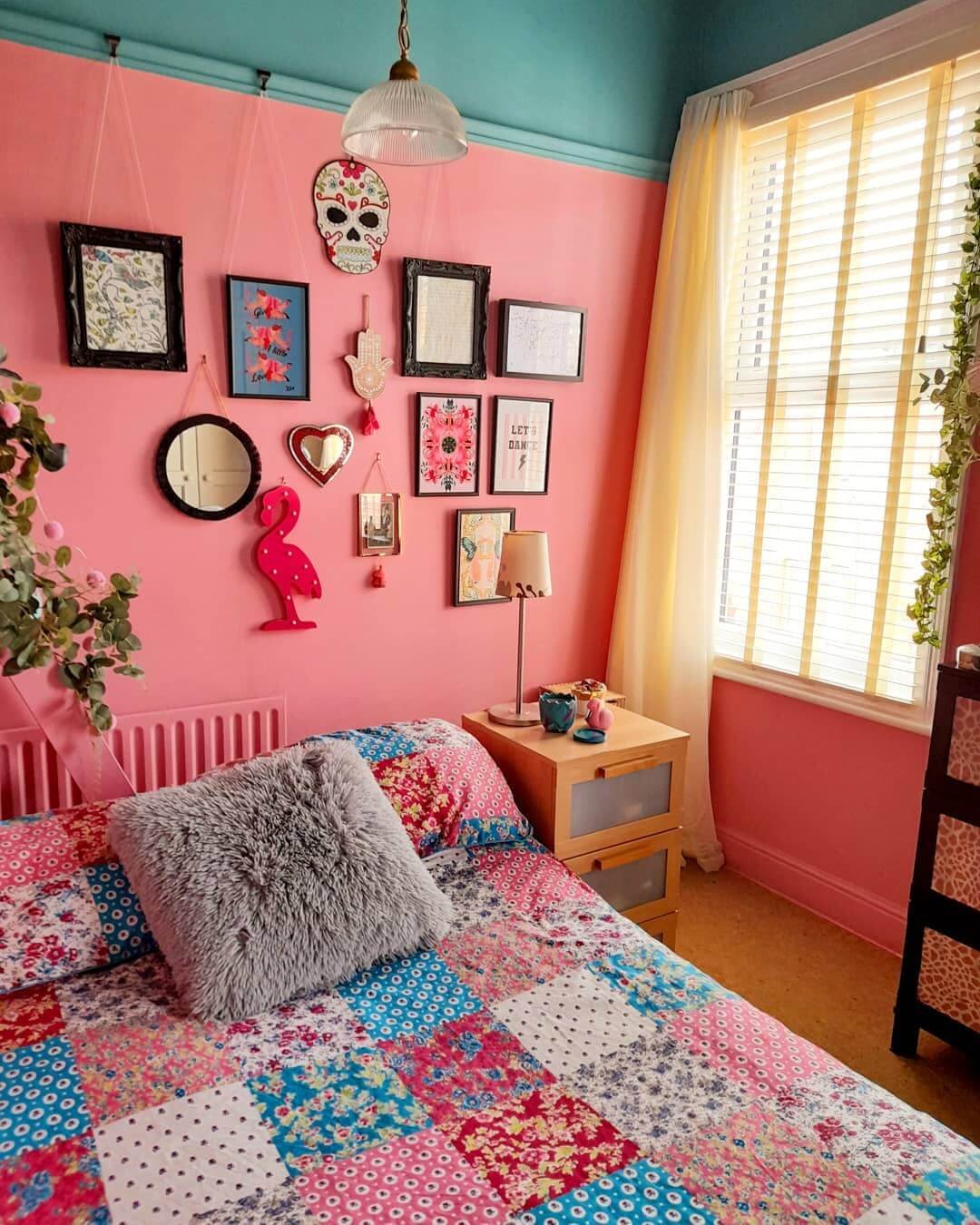 Playful Maximalism with Bedroom Gallery Wall