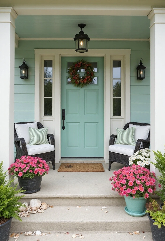 How to Achieve the Perfect White Coastal House Exterior for a Beachy Retreat - Creating Inviting Entryways