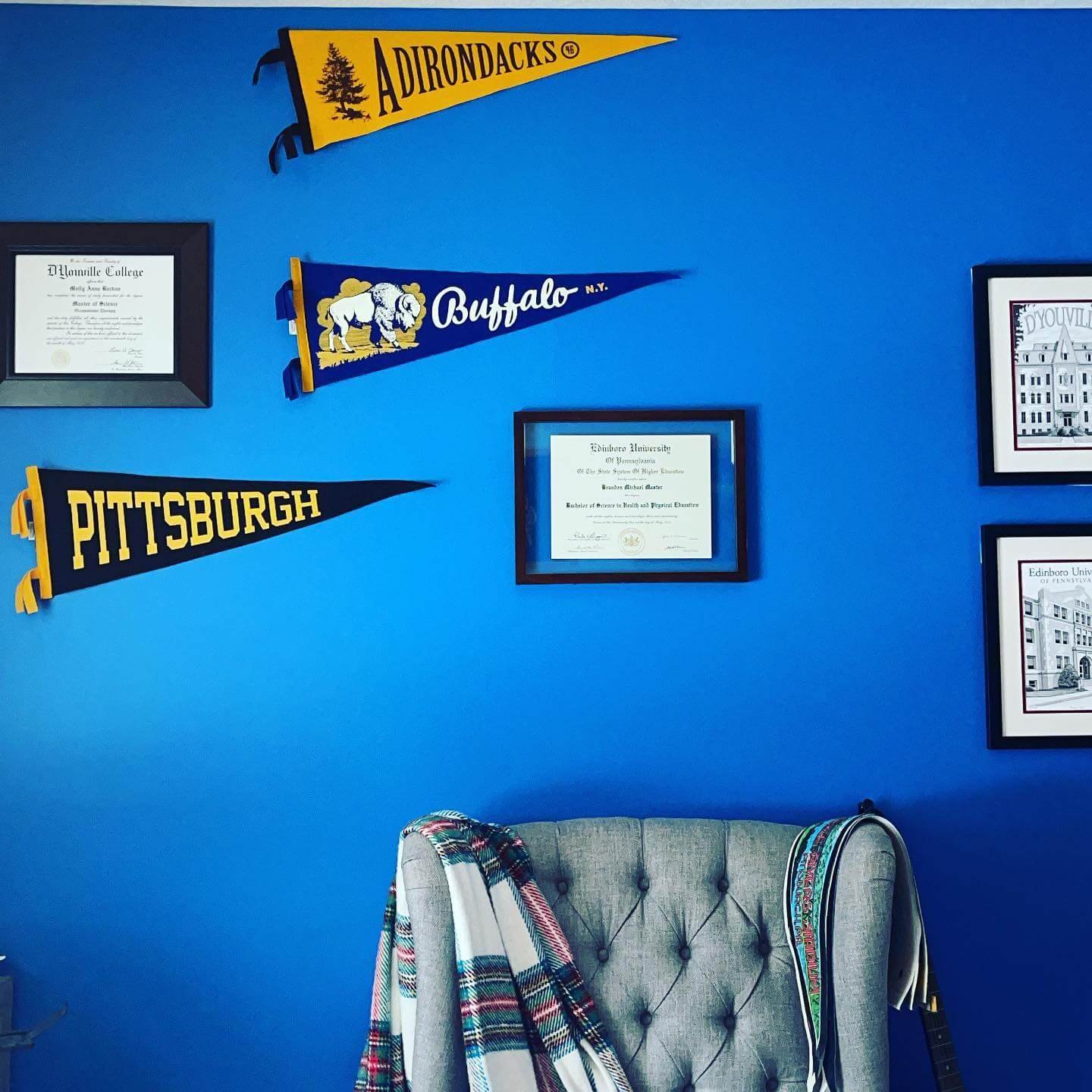 Bold Typography for Office Gallery Wall