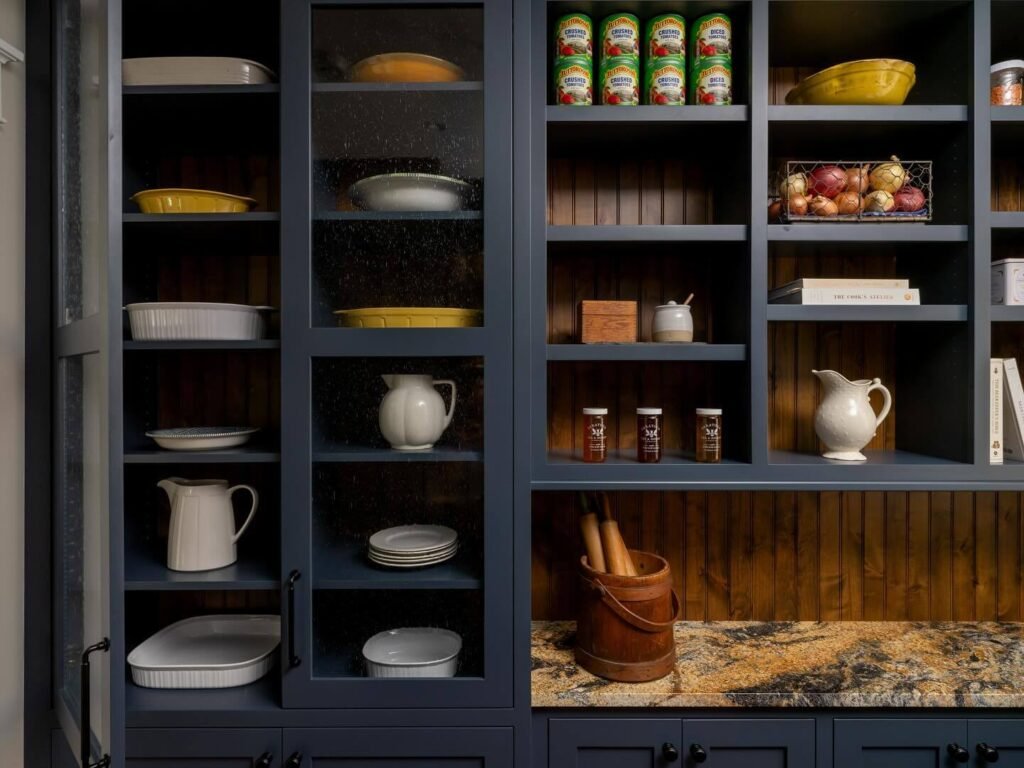 Farmhouse Open Shelving Laundry Room Ideas