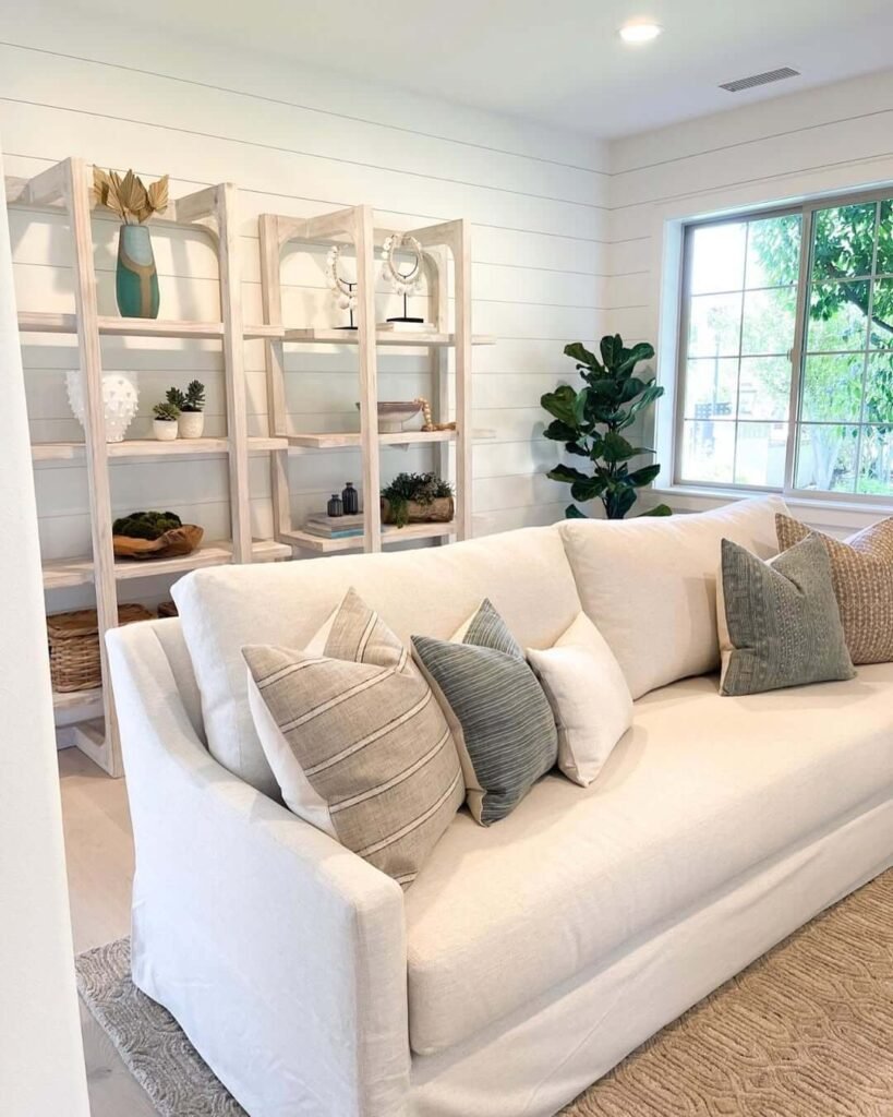 3. Floating Shelves as a Flexible Gallery Display