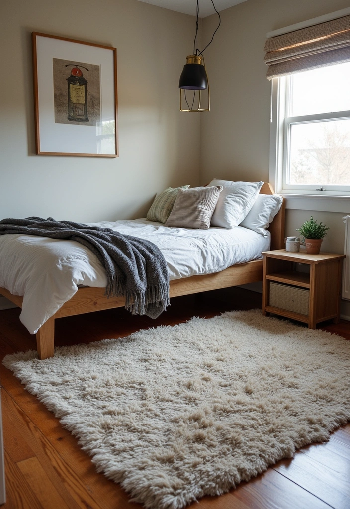 19 Cozy Boys Loft Bedroom Ideas That Will Make Them Never Want to Leave! - 13. Layered Rugs for Comfort