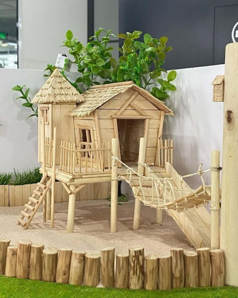 4. Mini Treehouse Inspired Structures for Elevated Play
