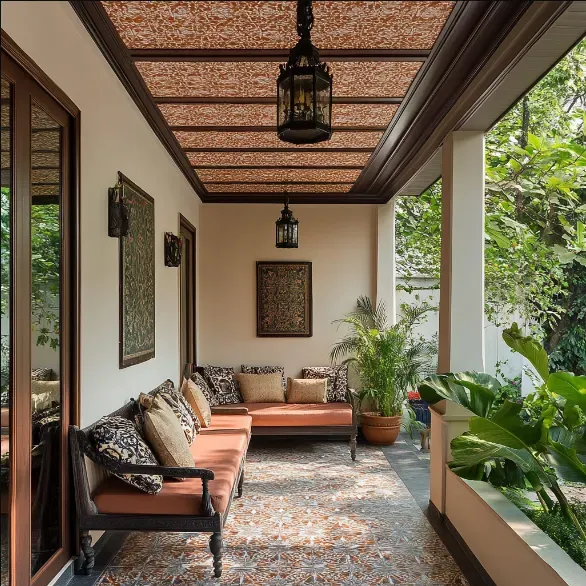 How to Make Your Home Aesthetic with Simple False Ceiling Designs: Tips & Tricks 27 - 22. Textured Wood Panels