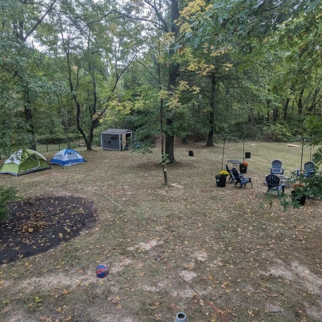 5. Go Classic with Forest Style Tent Camping