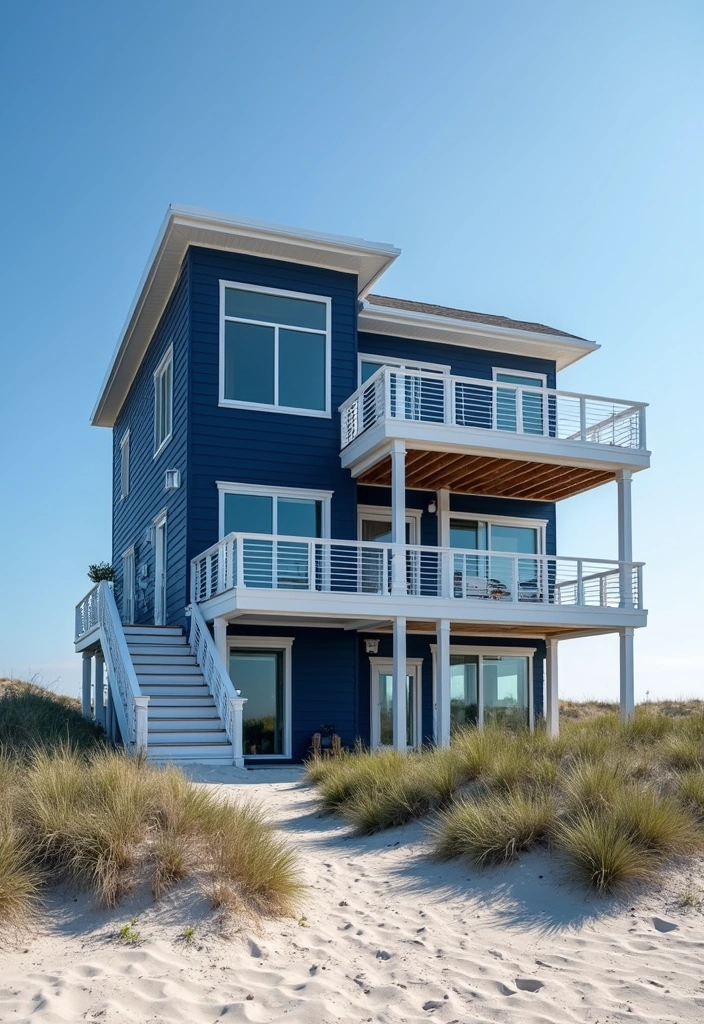Bold Navy Blue Oasis