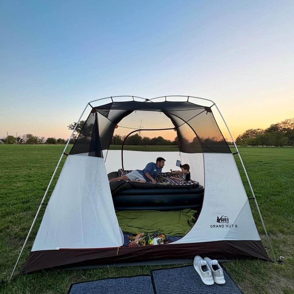6. Cozy Up for a Movie Night in the Tent