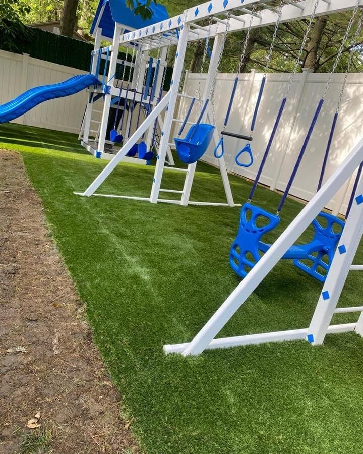 7. Artificial Grass for a Low Maintenance Play Surface