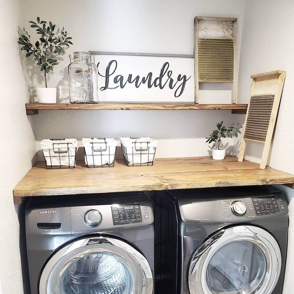 White Palette Small Laundry Room Ideas