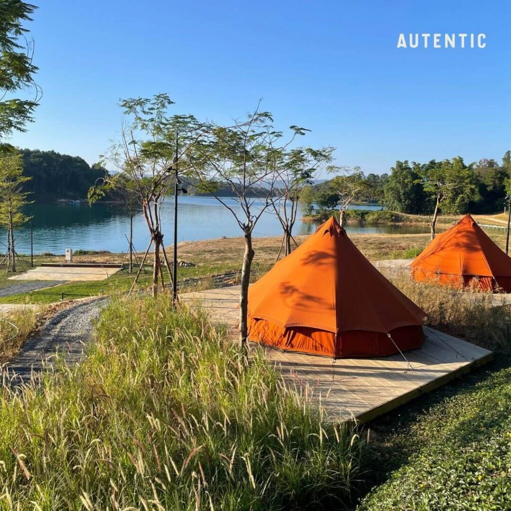 8. Bright Bell Tents for Sunny Day Camping