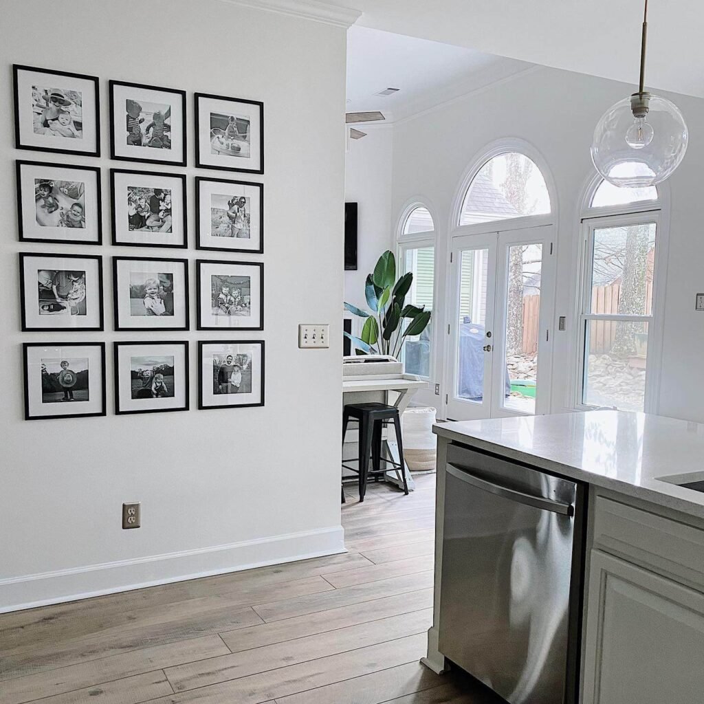 8. Classic Black and White Photography Wall