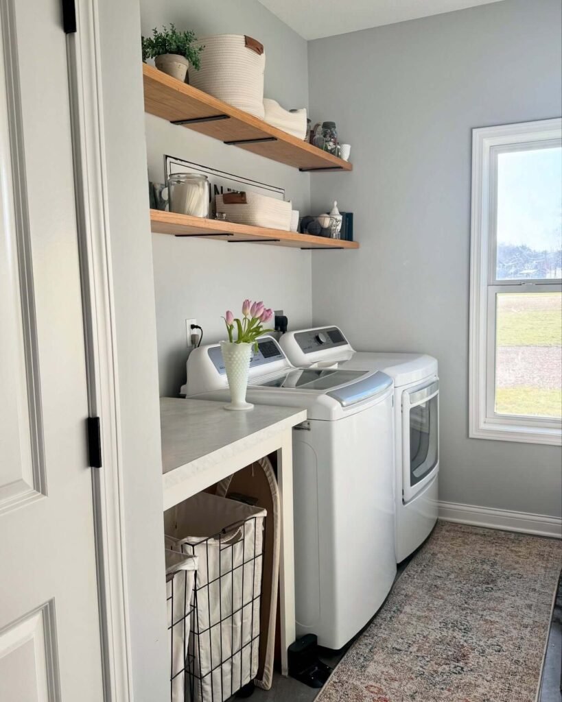 Open Shelving Laundry Room Ideas