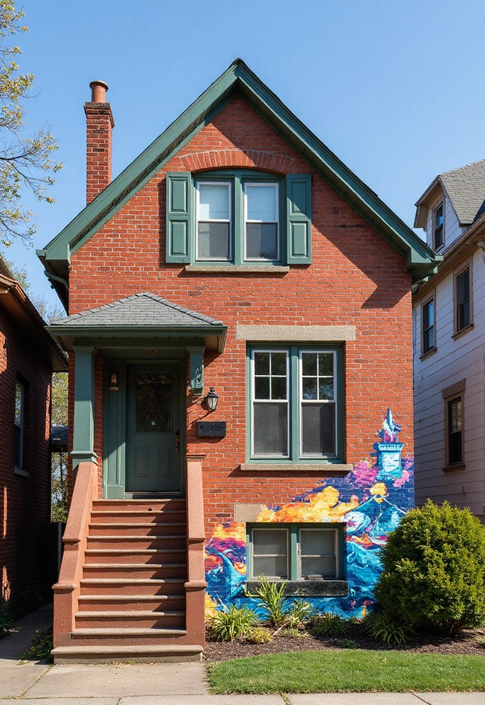 Artistic Murals and Unique Facades