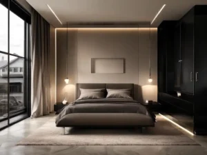 Beige and Black Bedroom Ideas