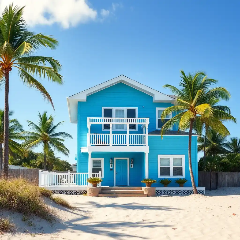 Blue Beach House Exteriors