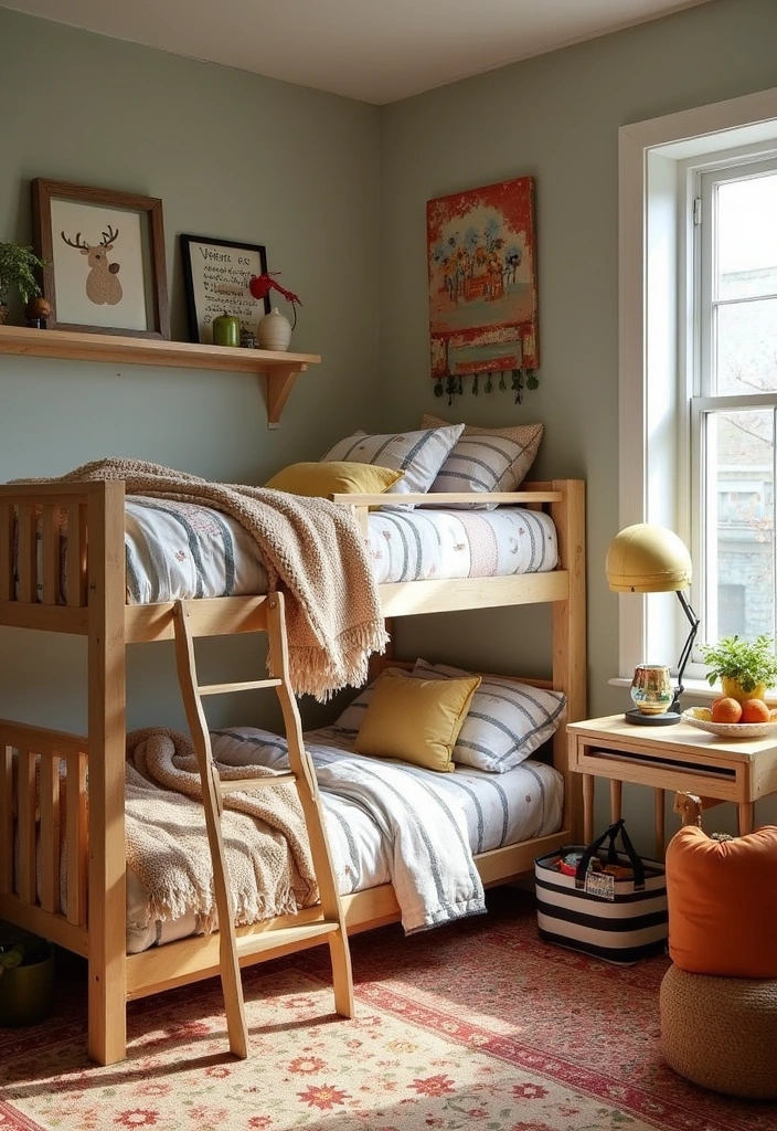 Seasonal Decor with a Cozy Boys Loft Bedroom
