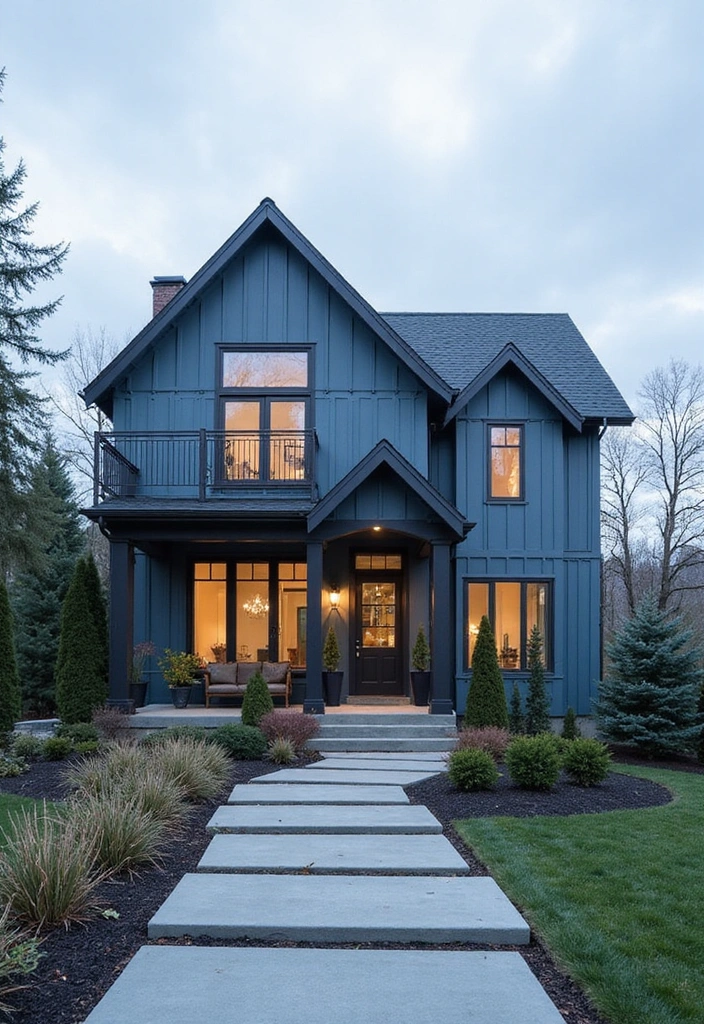 21 Light Blue Exterior House Colors That Will Make You Fall in Love with Your Home Again! - 6. Misty Blue: Whispering Elegance