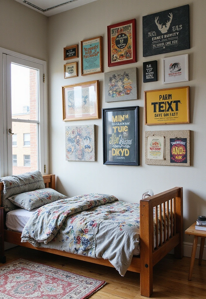 19 Cozy Boys Loft Bedroom Ideas That Will Make Them Never Want to Leave! - 5. Wall Art Galore