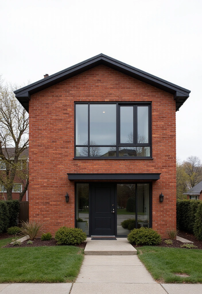 Modern Minimalism with Red Accents