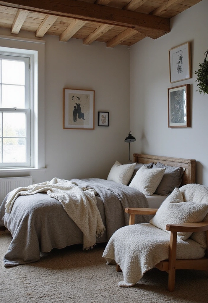 19 Cozy Boys Loft Bedroom Ideas That Will Make Them Never Want to Leave! - 7. Cozy Textiles and Layers