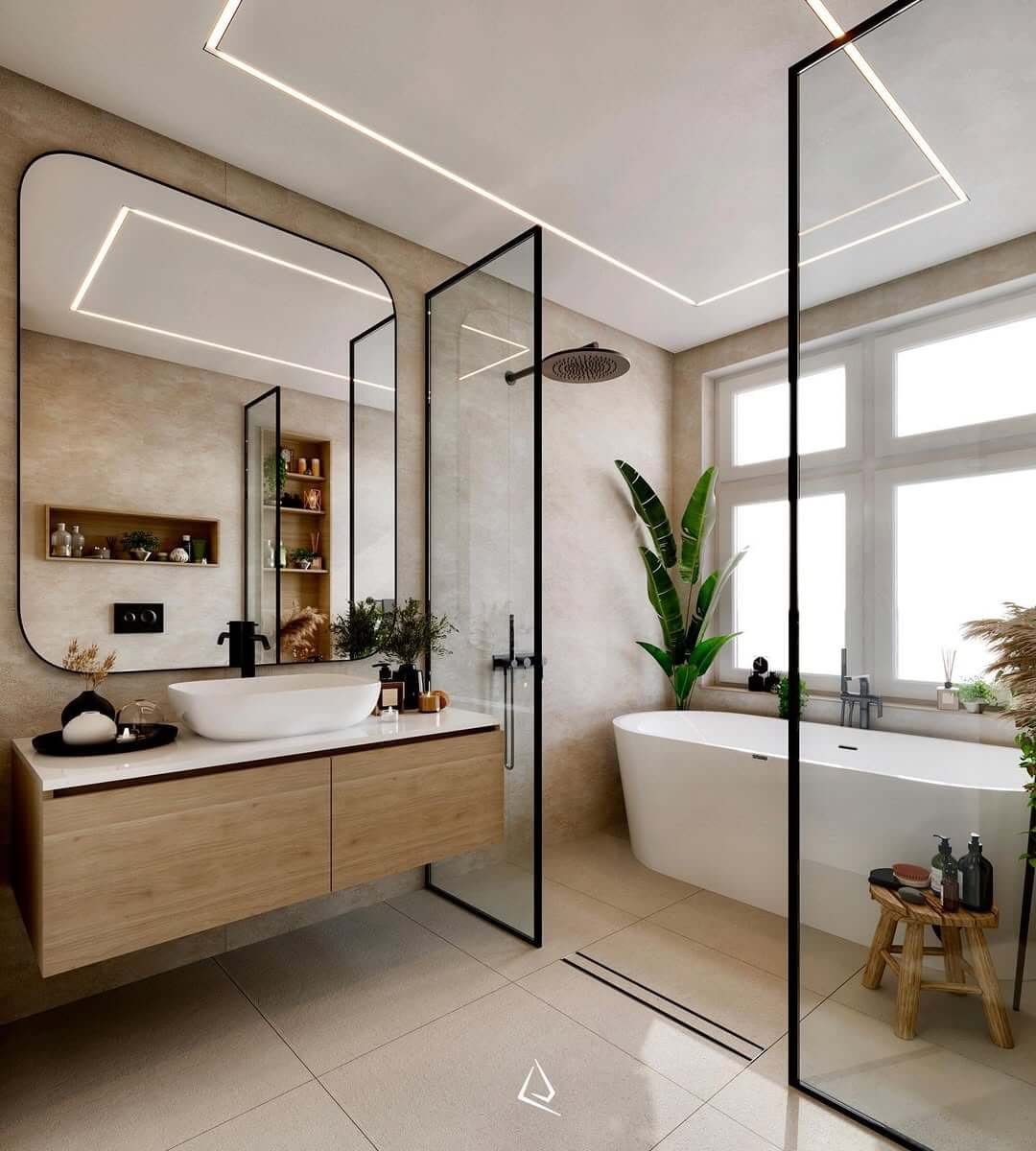 Scandinavian Farmhouse Bathroom