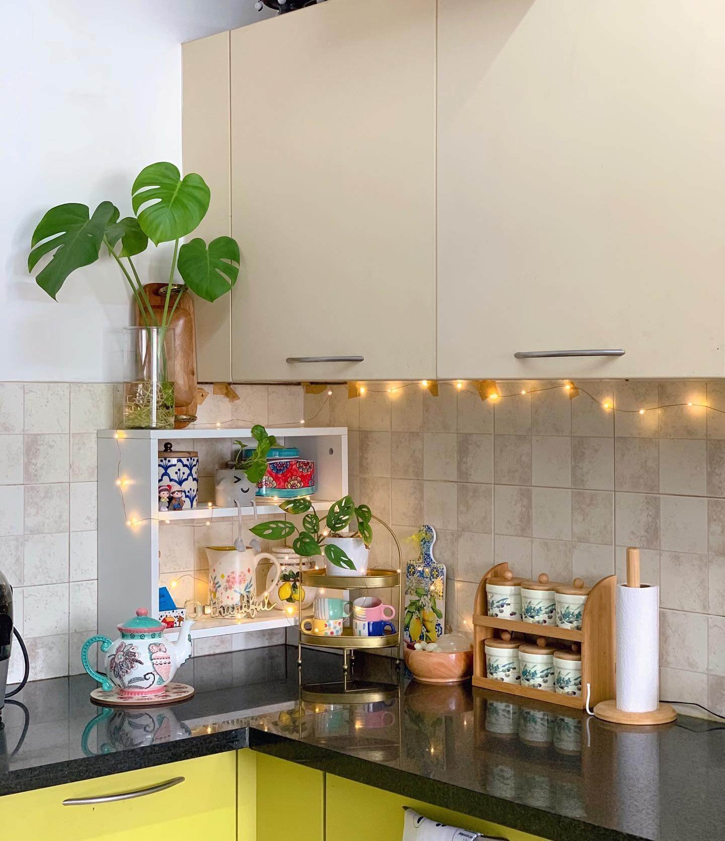 Charming Coffee Nooks Kitchen Corner Cabinet