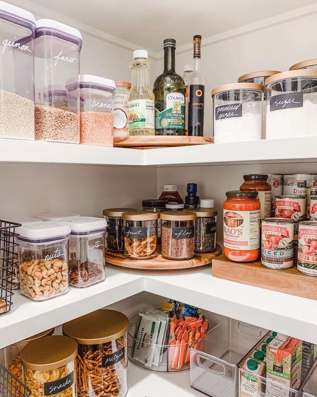 Rotating Trays for Easy Access Kitchen Cupboard Organization Hacks 