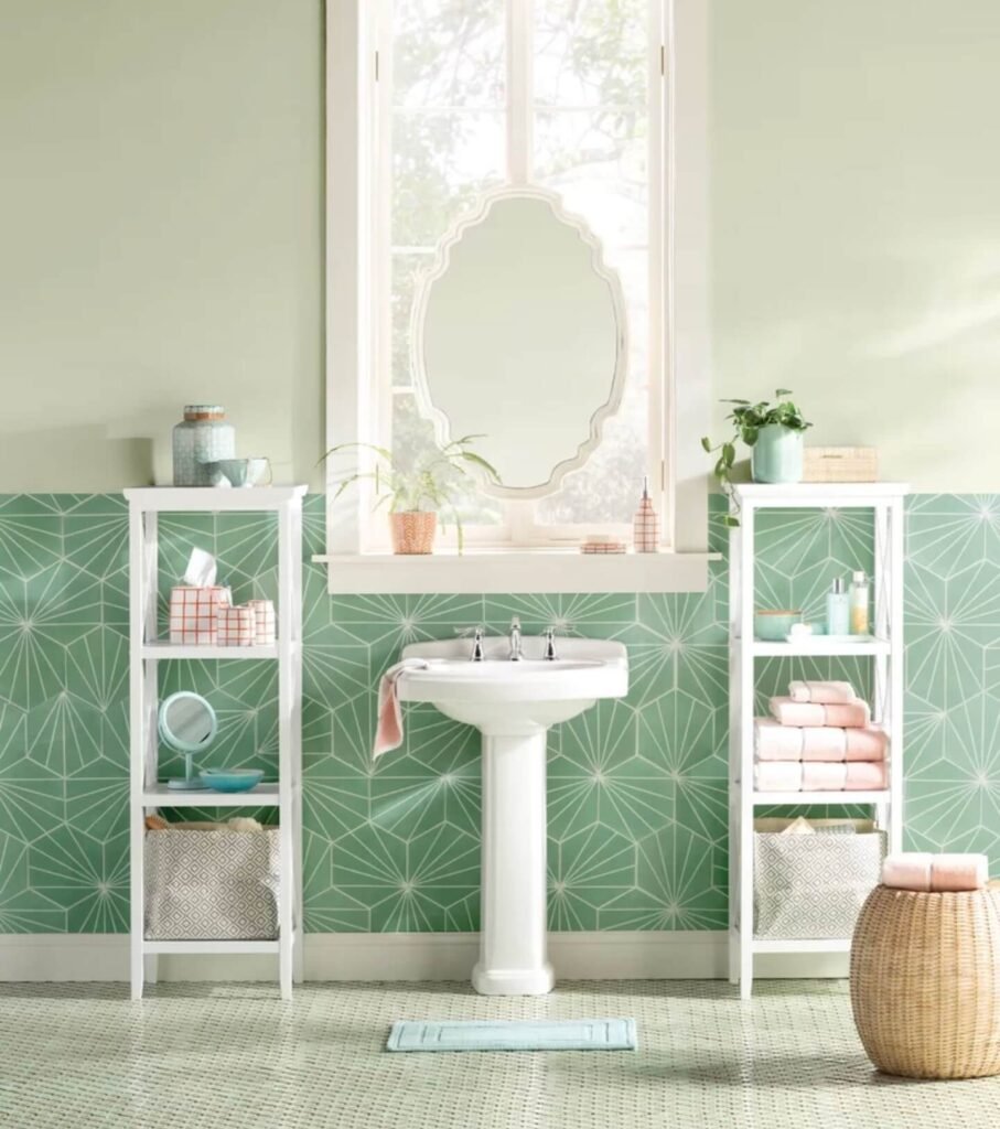 10. Frame Your Sink with Symmetrical Shelving Units